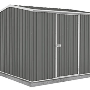 Absco Premier 7x7 Metal Storage Shed Kit - Gray