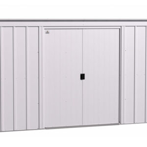 Arrow 10x4 Classic Steel Storage Shed Kit - Flute Gray