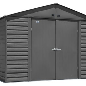 Arrow 10x8 Select Metal Shed Kit - Charcoal