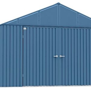 Arrow 12x12 Elite Galvalume Steel Shed Kit - Blue Grey