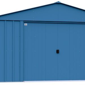 Arrow 14x17 Classic Steel Storage Shed Kit - Blue Grey