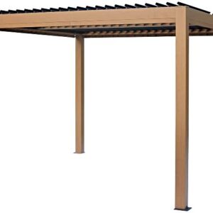 Gazebo Penguin 10x10 Vikos Stand Alone Pergola - Wood Finish