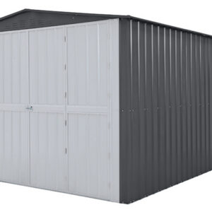 Globel 10x15 Large Gable Bi-Fold and Single Hinged Doors - Gray