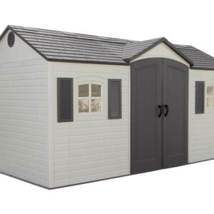 Lifetime 15x8 Plastic Garden Storage Shed Kit w/ Floor