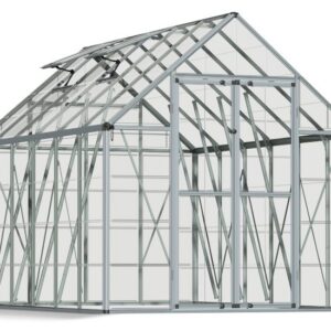 Palram - Canopia 8x12 Snap & Grow Greenhouse Kit - Silver