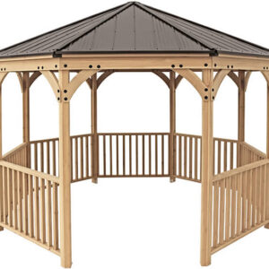 Yardistry Meridian 12x12 Octagon Wood Gazebo Kit