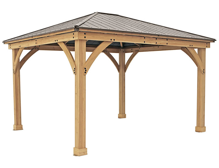 Yardistry-Meridian-12x14-Cedar-Wood-Gazebo-Kit