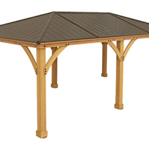 Yardistry Meridian 12x20 Cedar Wood Gazebo Kit