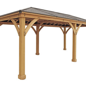 Yardistry Meridian 12x24 Cedar Wood Gazebo Kit