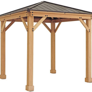 Yardistry Meridian 8x8 Cedar Wood Gazebo Kit
